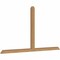 Ekena Millwork Portland Timber Gable Bracket, Western Red Cedar, 96"W x 52"H x 3 1/2"D x 3 1/2"F, 13/12 Pitch GBW096X52X0404POR00SWR - alternate 3